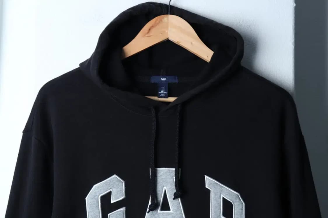 (L-XL) 갭 후드티셔츠 빅로고 블랙 Y2K 기모-16F21 상품이미지3