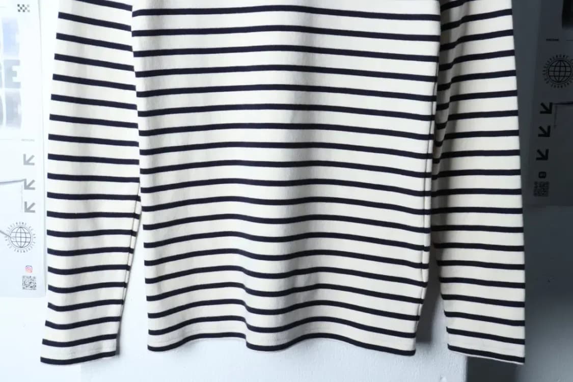 W(XS) 아머럭스 긴팔티셔츠 스트라이프 아이보리 올드스쿨-16F22 상품이미지4