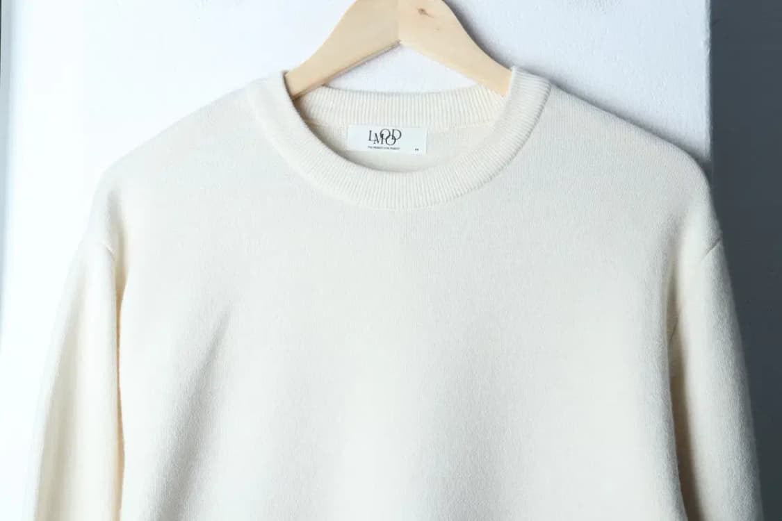 (M) 엘무드 니트 캐시나일론 무지 아이보리-16F24 상품이미지3