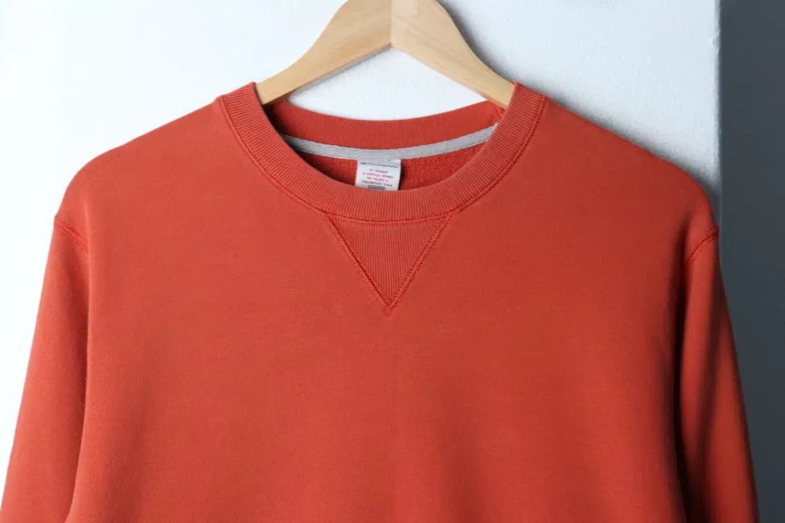 (L) 챔피온 맨투맨 티셔츠 스몰로고 오렌지 일본판 올드스쿨-16F26 상품이미지3