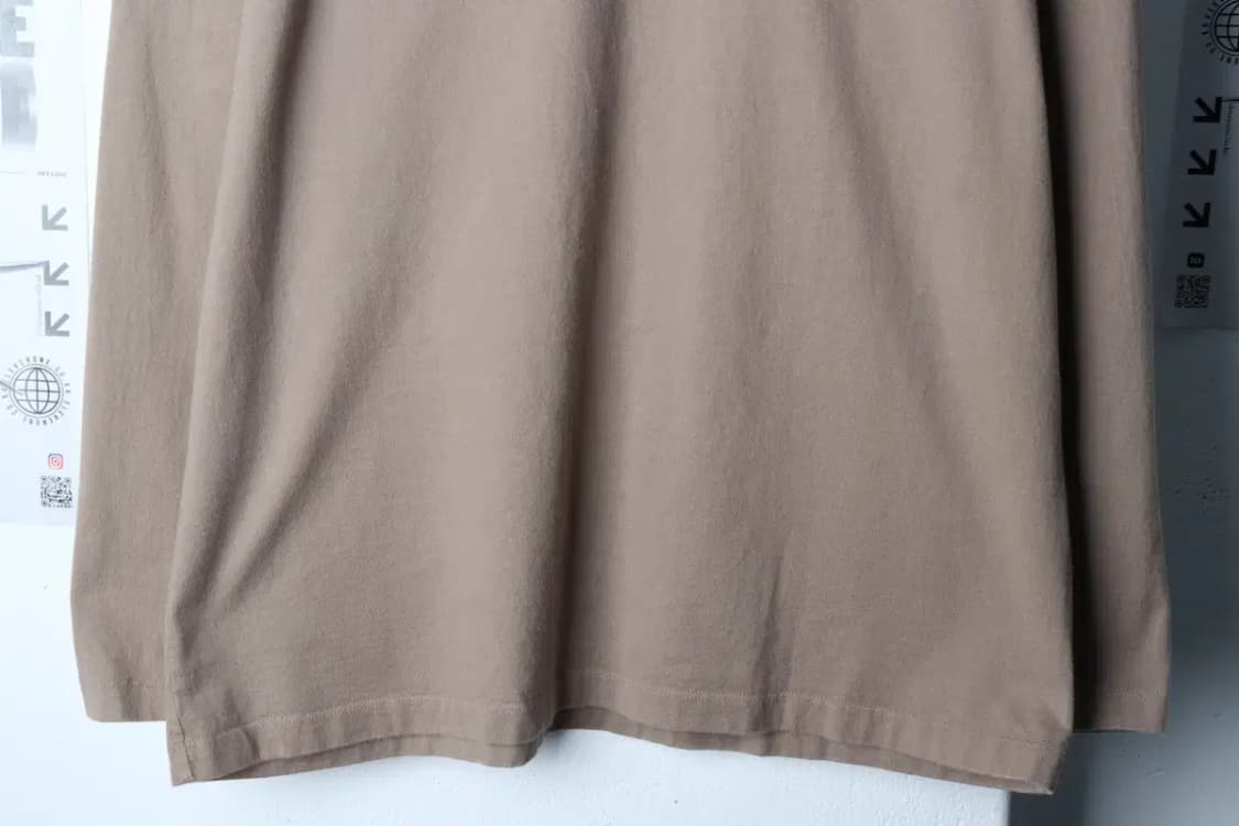 (XL-2XL) 멜란지마스터 긴팔티셔츠 무지 브라운 기본-16F2D 상품이미지4