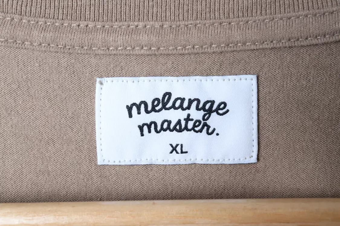 (XL-2XL) 멜란지마스터 긴팔티셔츠 무지 브라운 기본-16F2D 상품이미지5