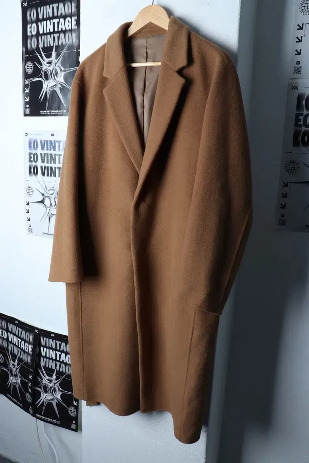 (M) 무신사 스탠다드 코트자켓 싱글 브라운 울 카멜 따뜻-16F2E 상품이미지1