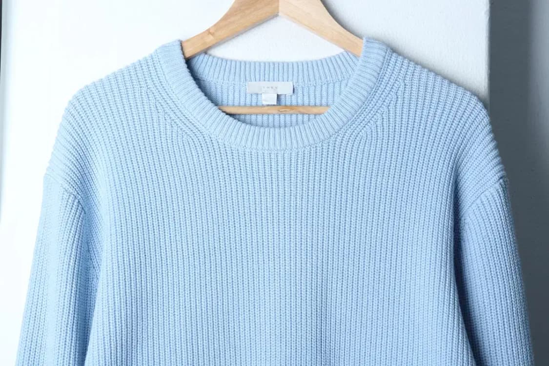 (L-XL) 데이 니트 연블루 무지 놈코어-16F2F 상품이미지3