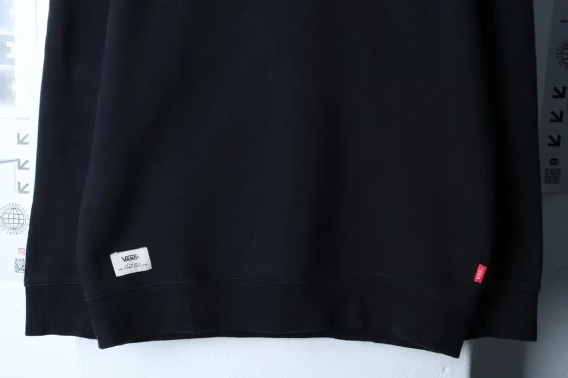 (S-M) 반스 맨투맨 티셔츠 스케이트보드 블랙 기모-16F6F 상품이미지4