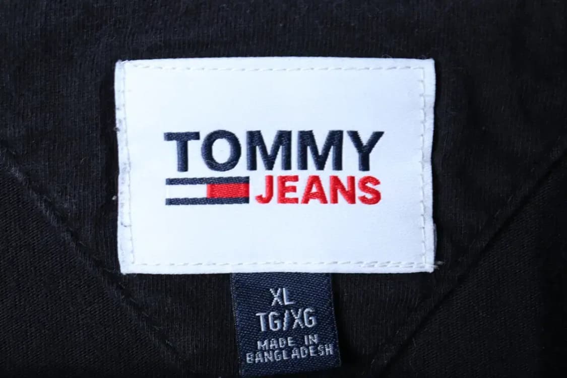 (XL) 타미힐피거 긴팔티셔츠 스몰로고 블랙 올드스쿨-16F72 상품이미지6