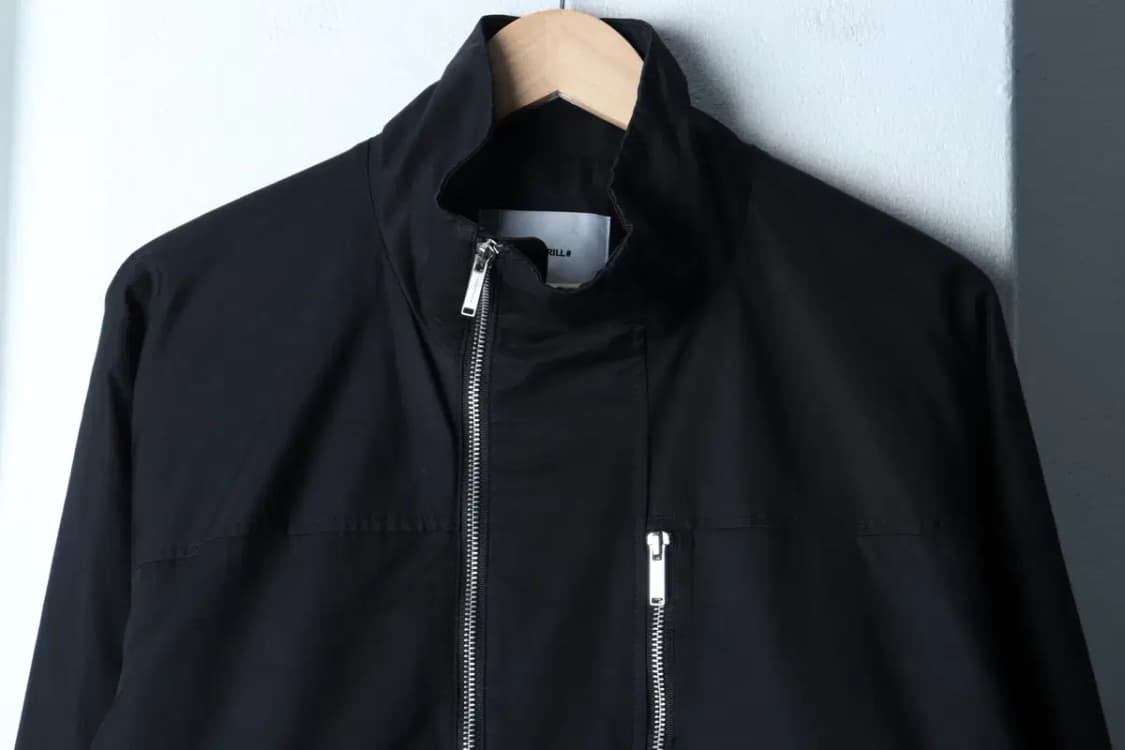 (M-L) 빈트릴 집업 바람막이 점퍼자켓 블랙 누빔 올드스쿨-16F74 상품이미지3