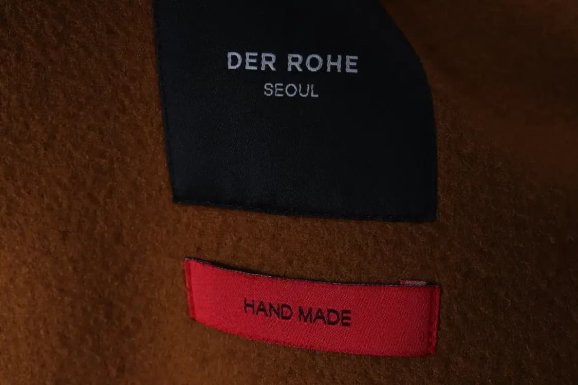 (M-L) 브랜드빈티지 코트자켓 핸드메이드 싱글 브라운 울-16F78 상품이미지6