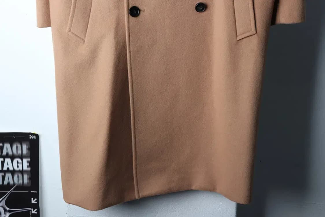 (M-L) 브랜드빈티지 코트자켓 더블 베이지 울-16F7B 상품이미지4