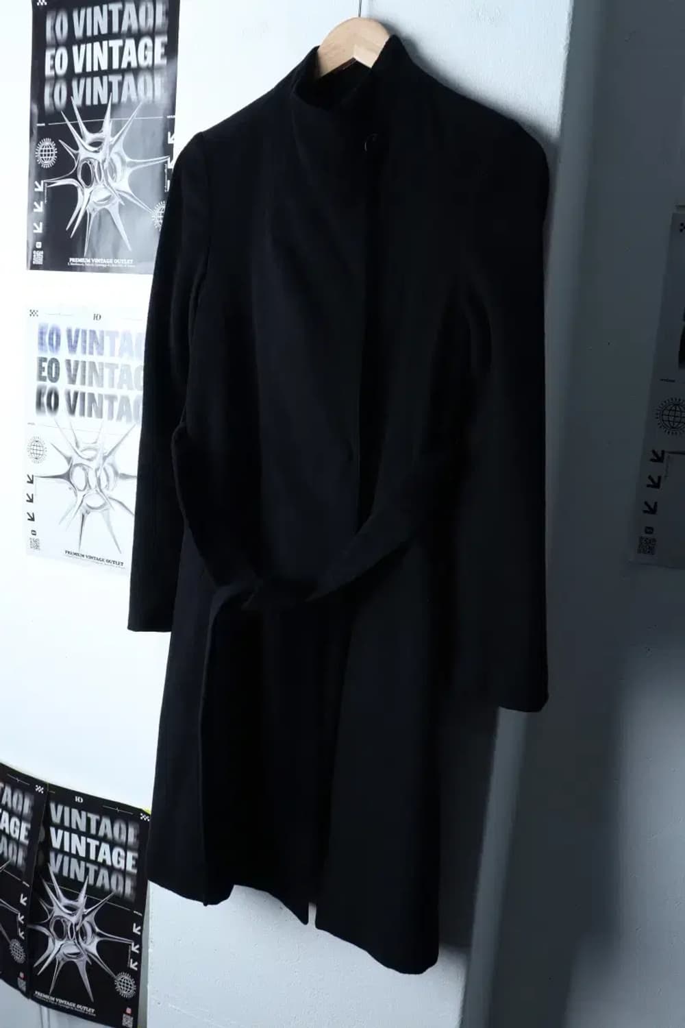 W(S) 브랜드빈티지 코트자켓 블랙 캐시미어 100-16F7D 상품이미지1
