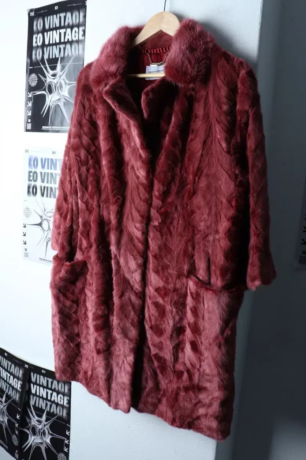 W(L) 이상봉에디션 코트자켓 밍크 레드 유니크-16F7E 상품이미지1