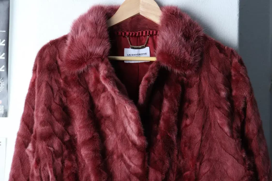 W(L) 이상봉에디션 코트자켓 밍크 레드 유니크-16F7E 상품이미지3
