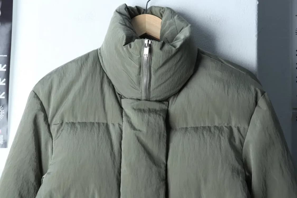 W(S) 모한 패딩 점퍼자켓 구스다운 그린 올드스쿨-16F81 상품이미지3