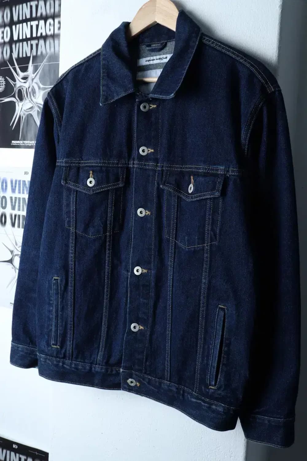 (M) 비바스튜디오 집업 바람막이 점퍼자켓 트러커 데님 청-16F82 상품이미지1