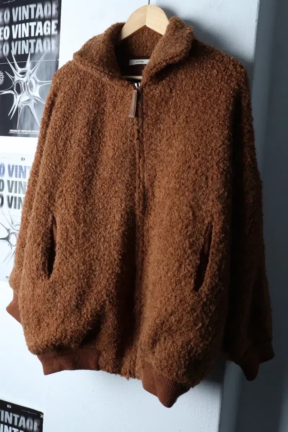 W(F) 시스템 집업 바람막이 점퍼자켓 한섬 후리스 알파카-16F83 상품이미지1