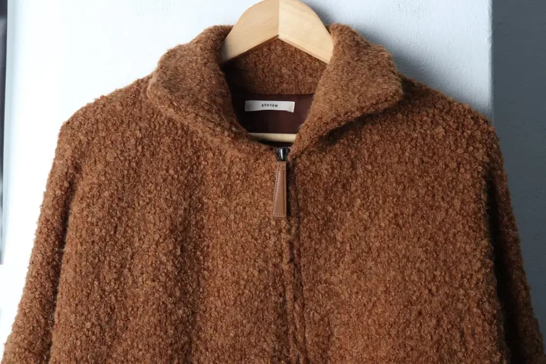 W(F) 시스템 집업 바람막이 점퍼자켓 한섬 후리스 알파카-16F83 상품이미지3