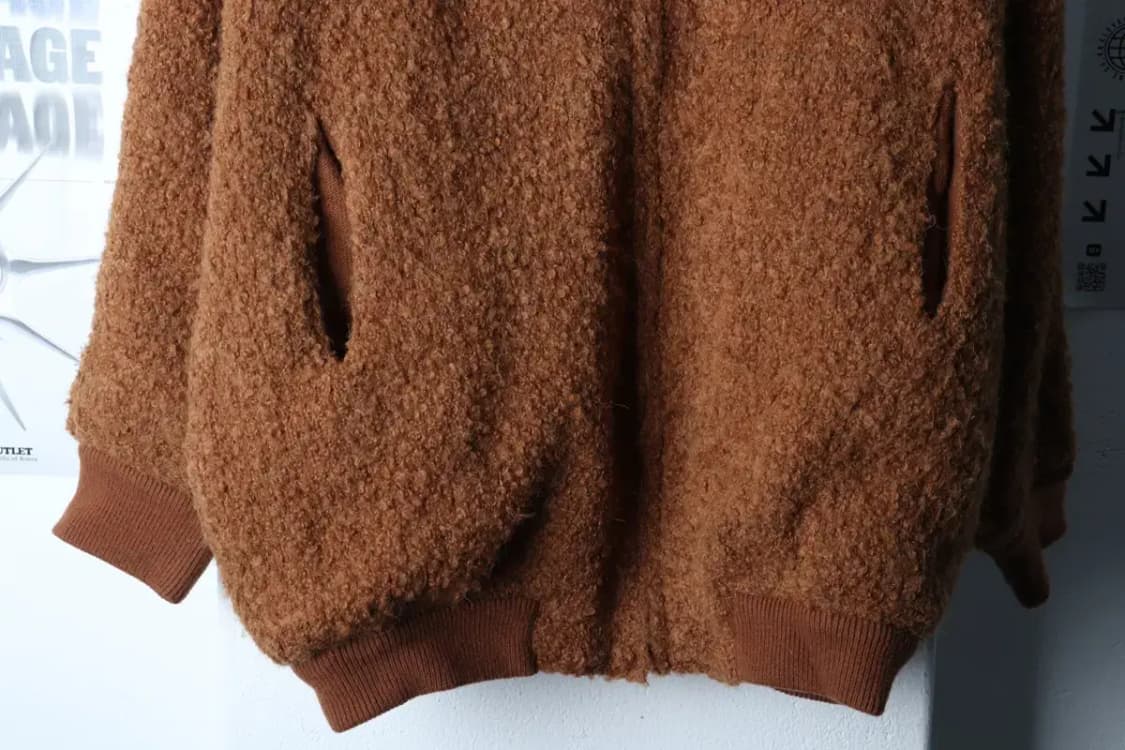 W(F) 시스템 집업 바람막이 점퍼자켓 한섬 후리스 알파카-16F83 상품이미지4