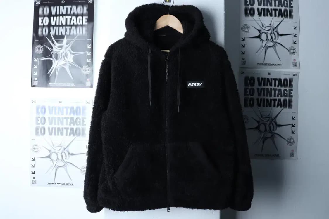 (XS) 널디 집업 바람막이 점퍼자켓 후리스 플리스 블랙-16F86 상품이미지2