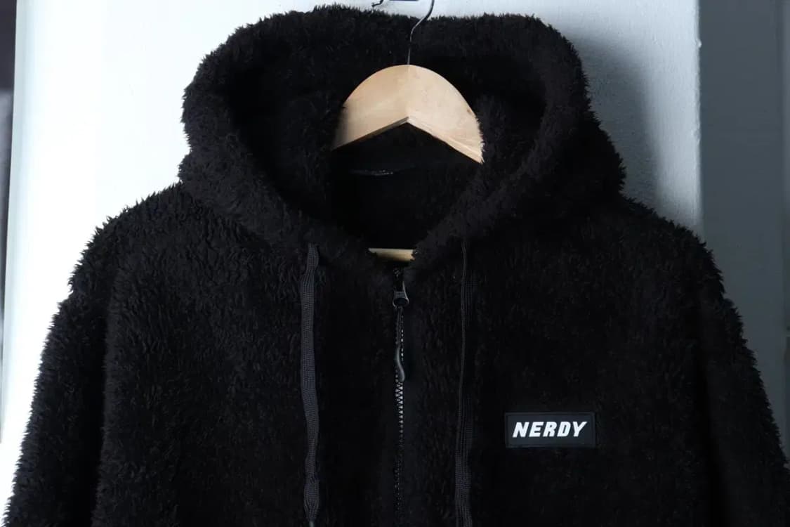 (XS) 널디 집업 바람막이 점퍼자켓 후리스 플리스 블랙-16F86 상품이미지3