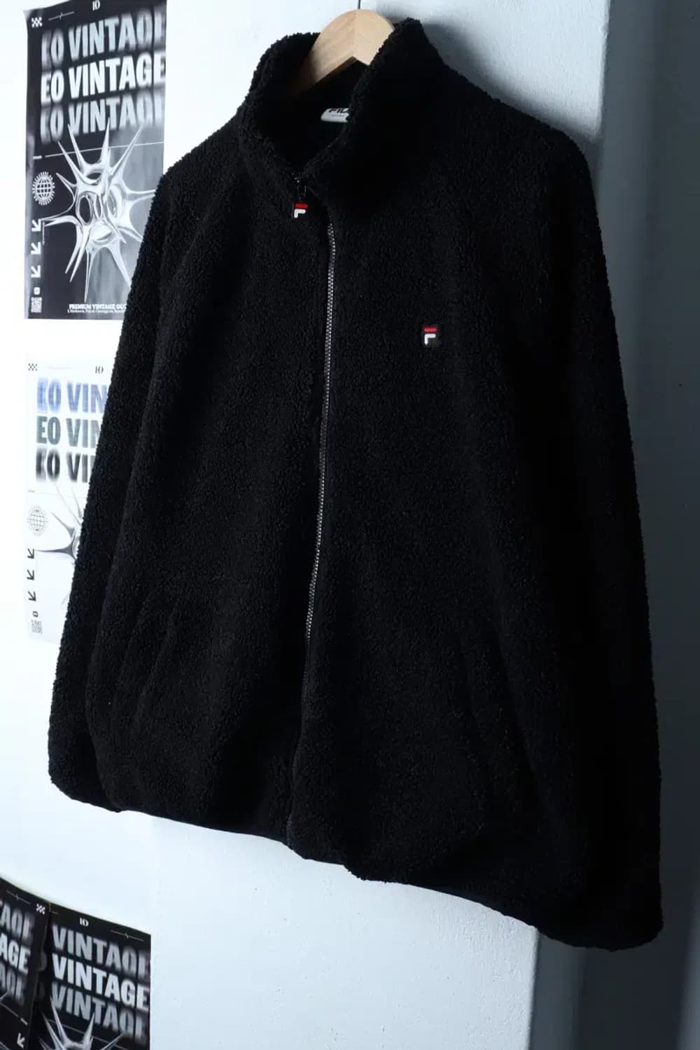 (XL) 휠라 집업 바람막이 점퍼자켓 후리스 플리스 스몰로고-16F8C 상품이미지1