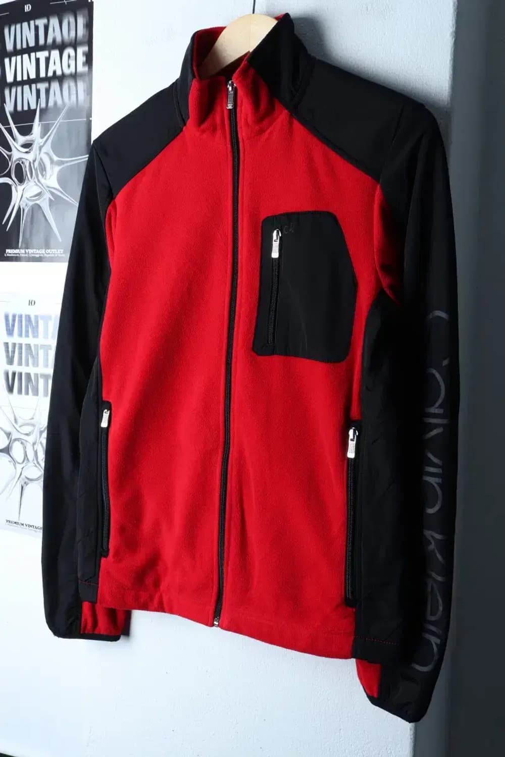 (XS) 캘빈클라인 집업 바람막이 점퍼자켓 후리스 플리스-16F8D 상품이미지1