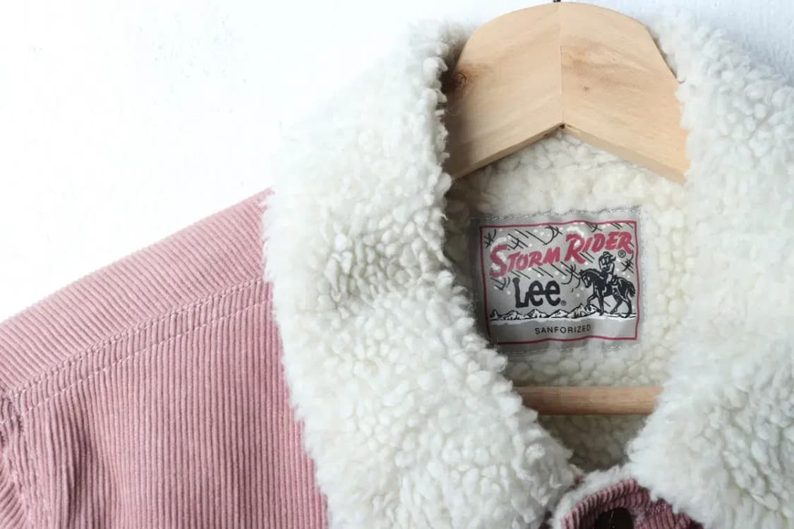 W(F) 리 집업 바람막이 점퍼자켓 코듀로이 트러커 핑크-16F92 상품이미지6