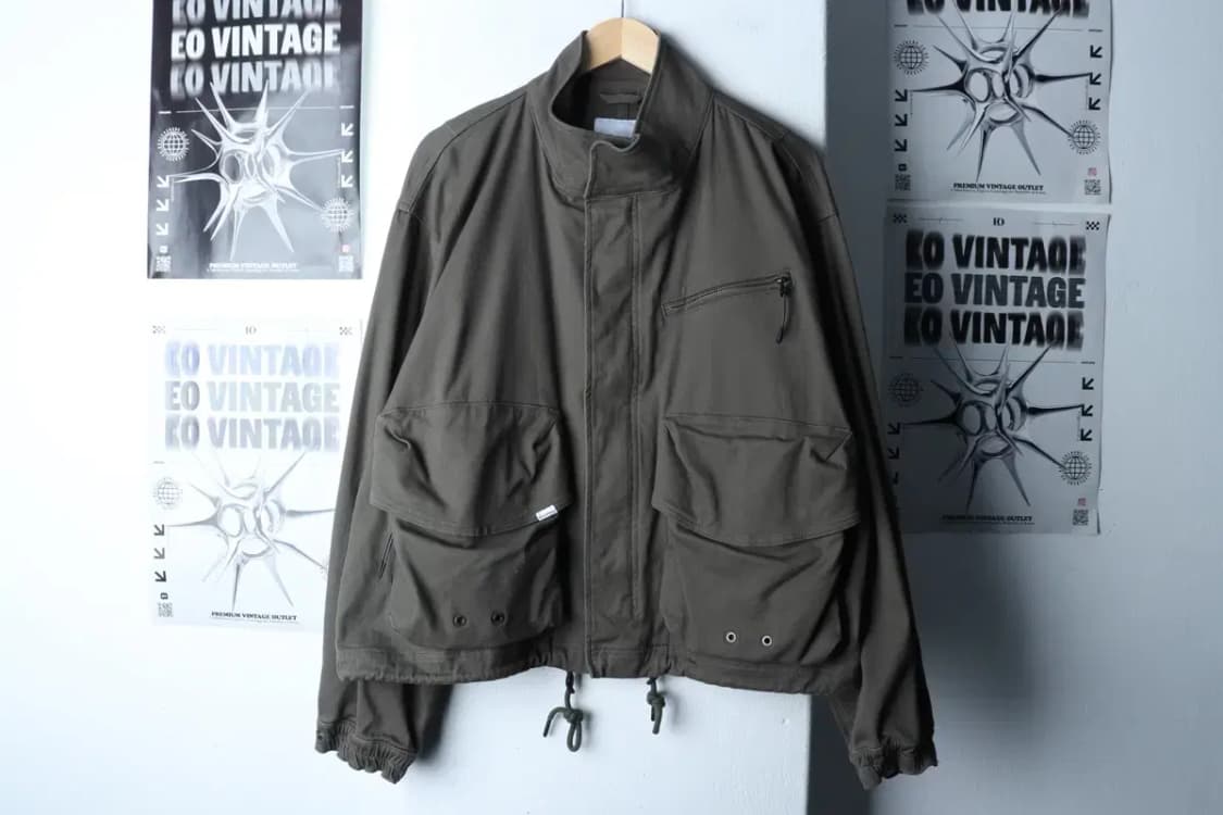 (L-XL) 커버낫 집업 바람막이 점퍼자켓 봄버 카키 아메카지-16F93 상품이미지2