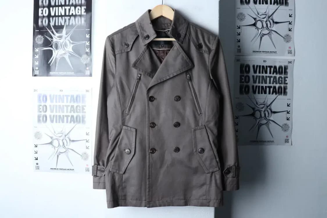 (L-XL) 루오모 코트자켓 더블 차콜 숏 내피-16F95 상품이미지2