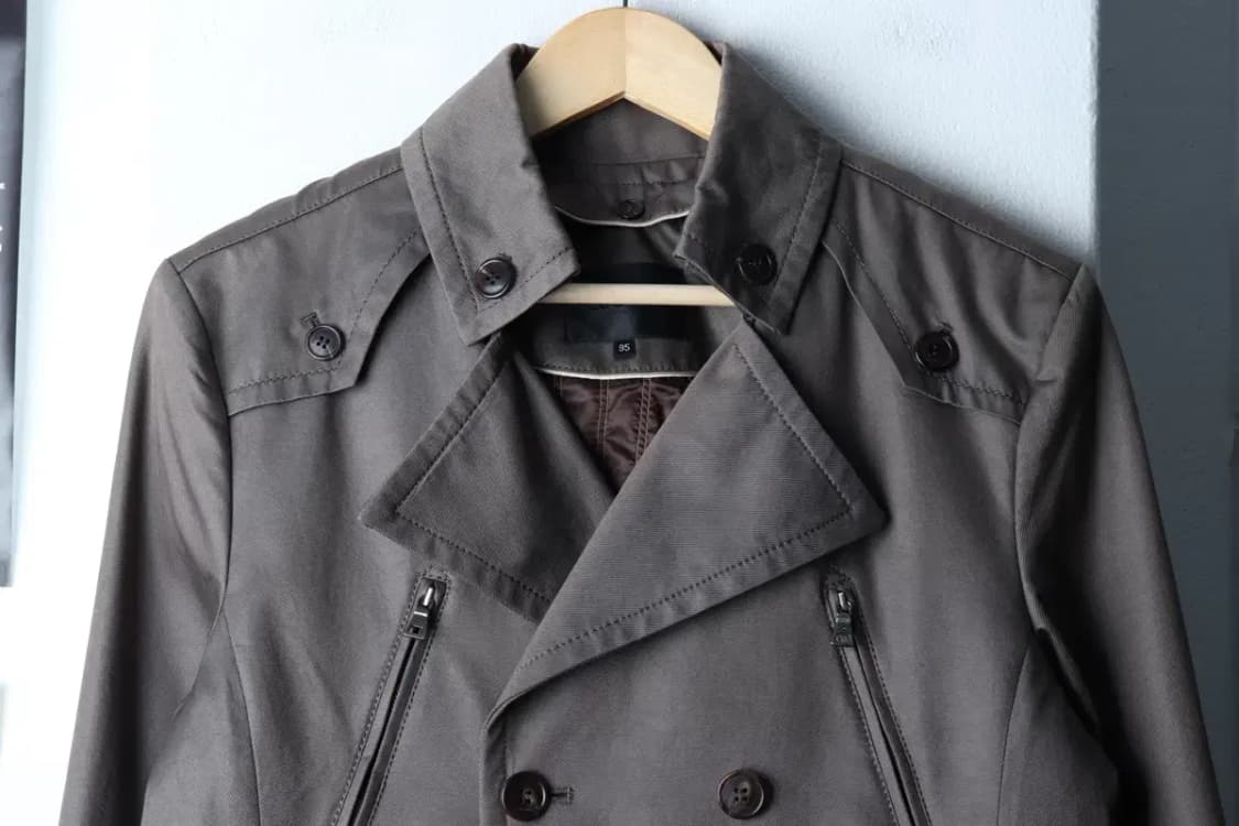 (L-XL) 루오모 코트자켓 더블 차콜 숏 내피-16F95 상품이미지3