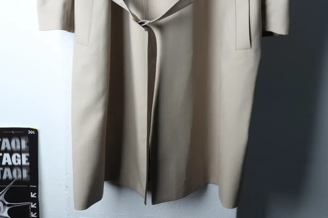 (M-XL) 쿠어 코트자켓 싱글 베이지 롱 벨티드-16F96 상품이미지4