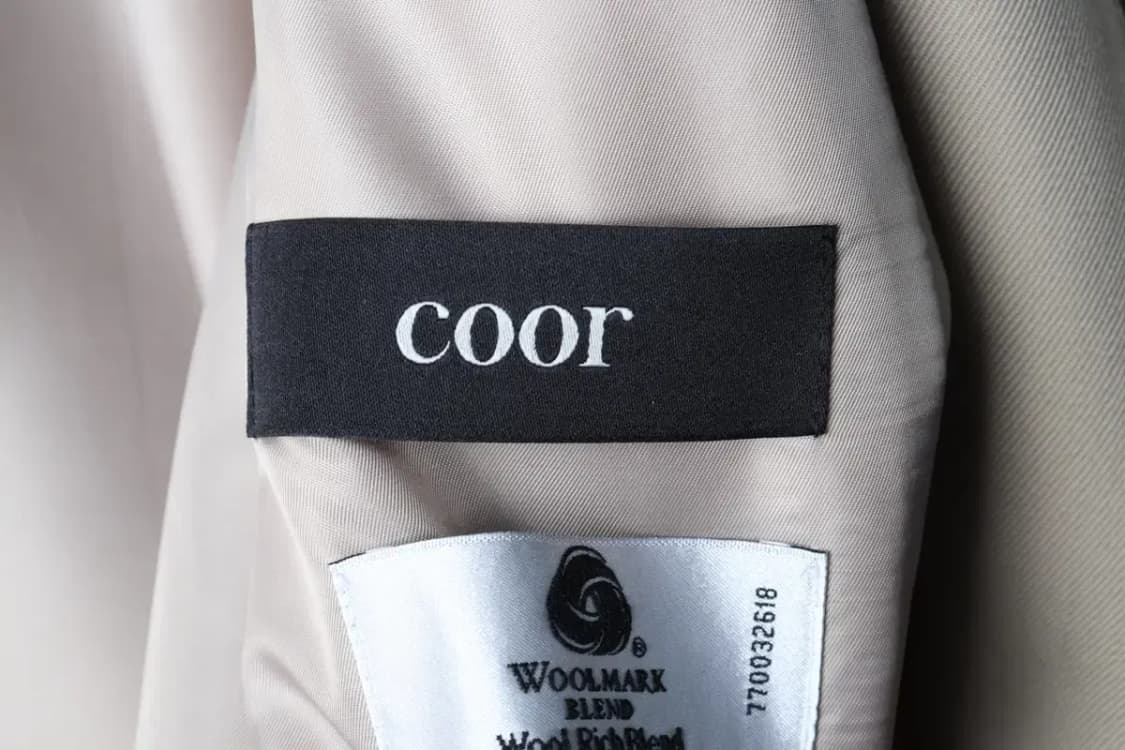 (M-XL) 쿠어 코트자켓 싱글 베이지 롱 벨티드-16F96 상품이미지5