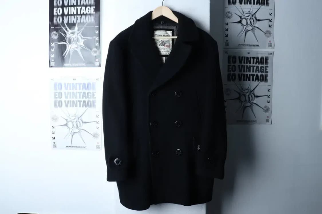 (L) 티니위니 코트자켓 더블 블랙 울 숏 해군-16FD3 상품이미지2