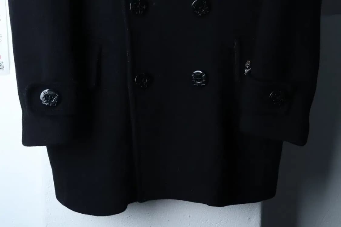 (L) 티니위니 코트자켓 더블 블랙 울 숏 해군-16FD3 상품이미지4