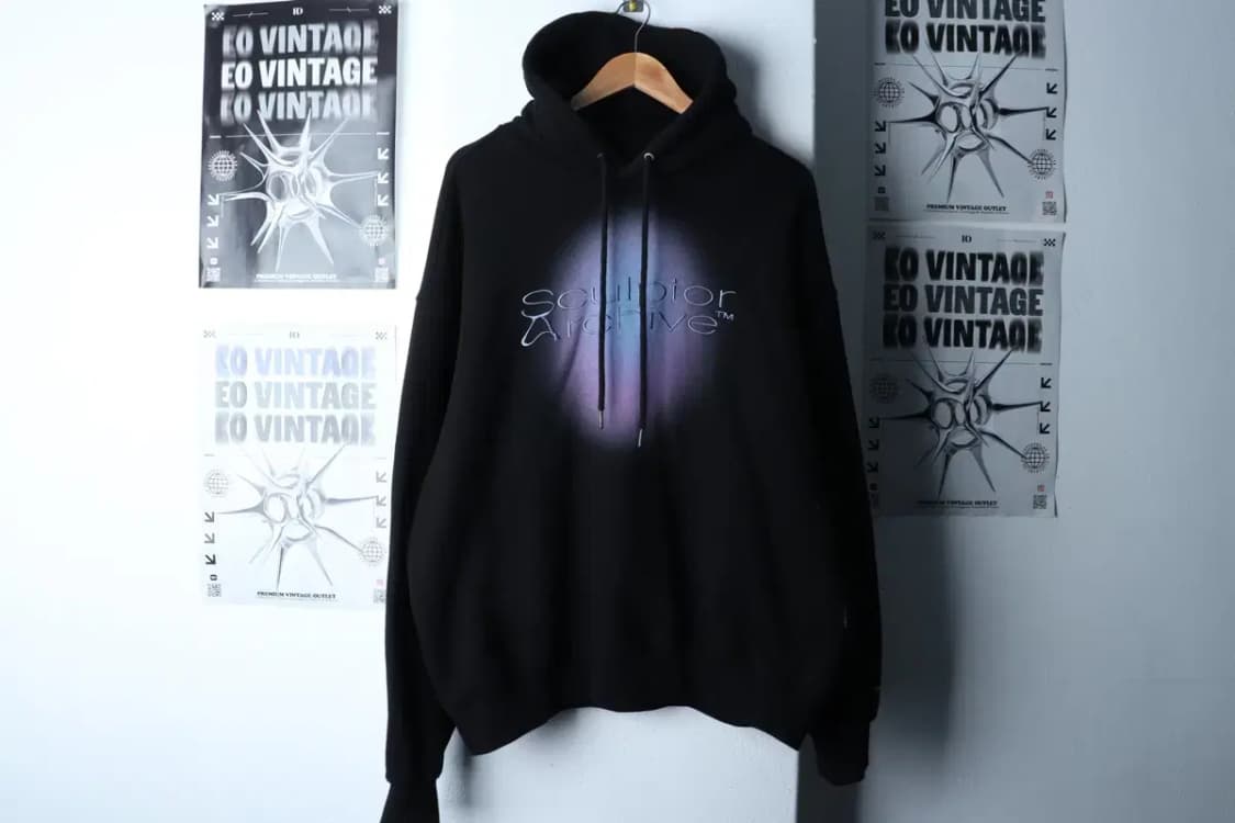 (XL-2XL) 스컬프터 후드티셔츠 루즈핏 빅로고 블랙-16FD4 상품이미지2