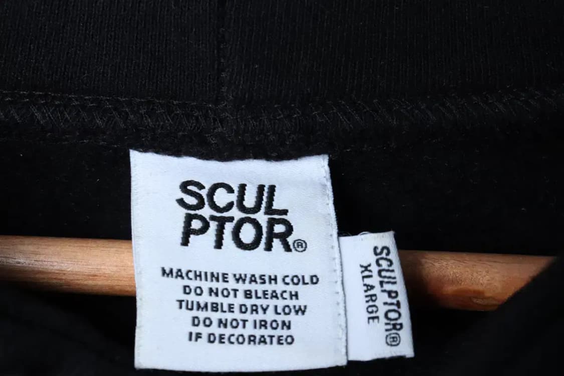 (XL-2XL) 스컬프터 후드티셔츠 루즈핏 빅로고 블랙-16FD4 상품이미지7