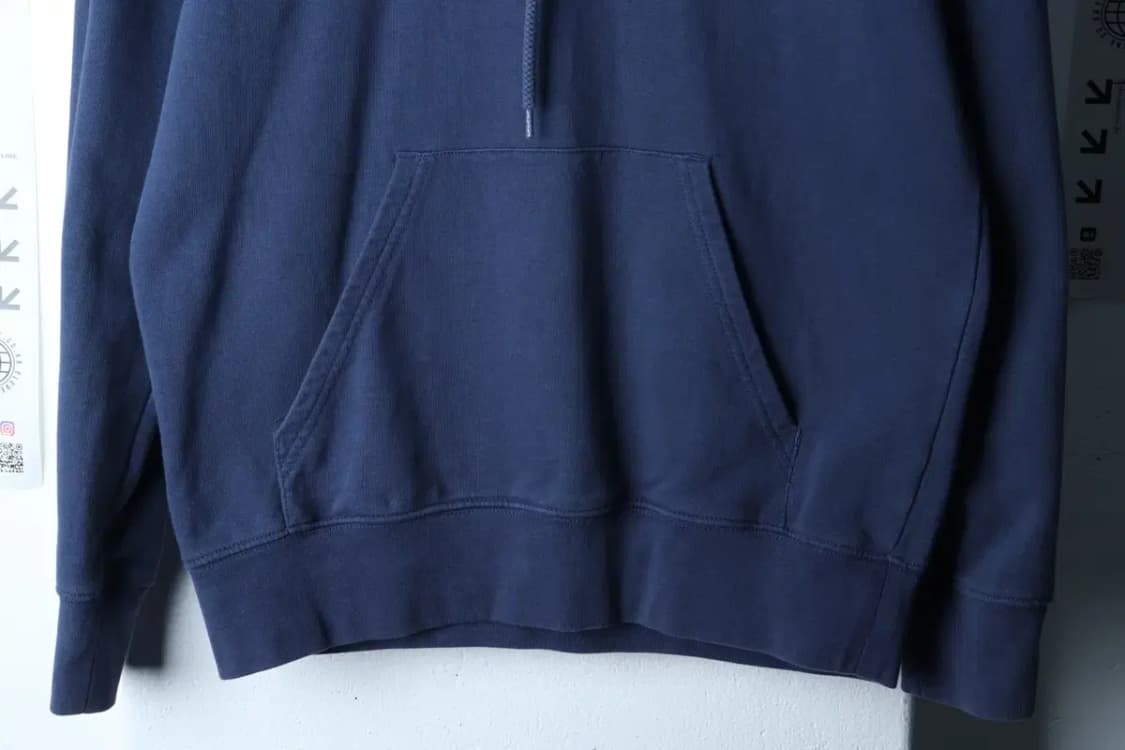 (S-M) 칼하트 후드티셔츠 레터링 블루 올드스쿨-16FD5 상품이미지4