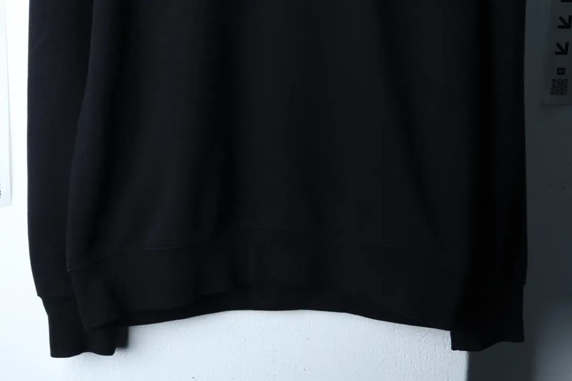 (M-L) 애시드블랙 맨투맨 티셔츠 스몰로고 블랙 올드스쿨-16FD7 상품이미지4