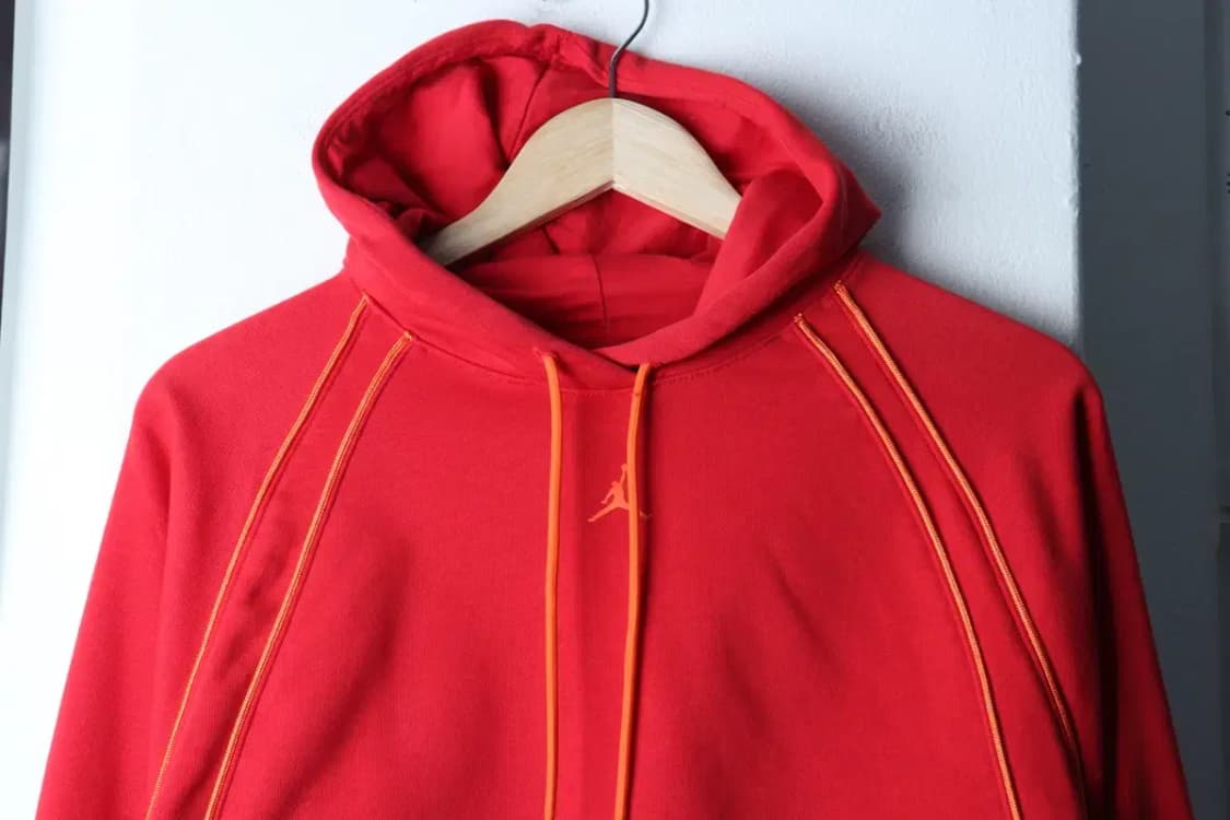 W(XS-S) 조던 후드티셔츠 레드 크롭 올드스쿨 풀오버-16FD8 상품이미지3
