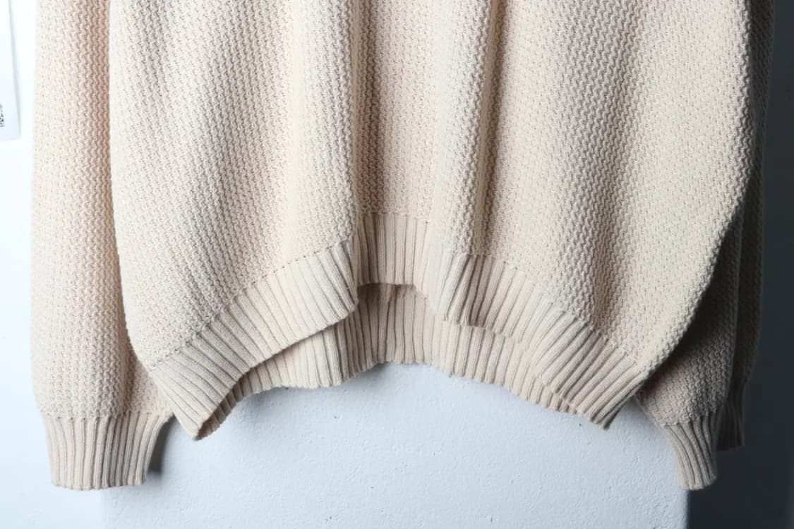 (L-XL) 쿠어 니트 루즈핏 카라 베이지 크로셰 오픈-16FDB 상품이미지4