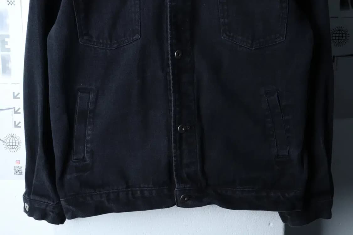 (L-XL) 파르티멘토 집업 바람막이 점퍼자켓 데님 흑청-16FDE 상품이미지4