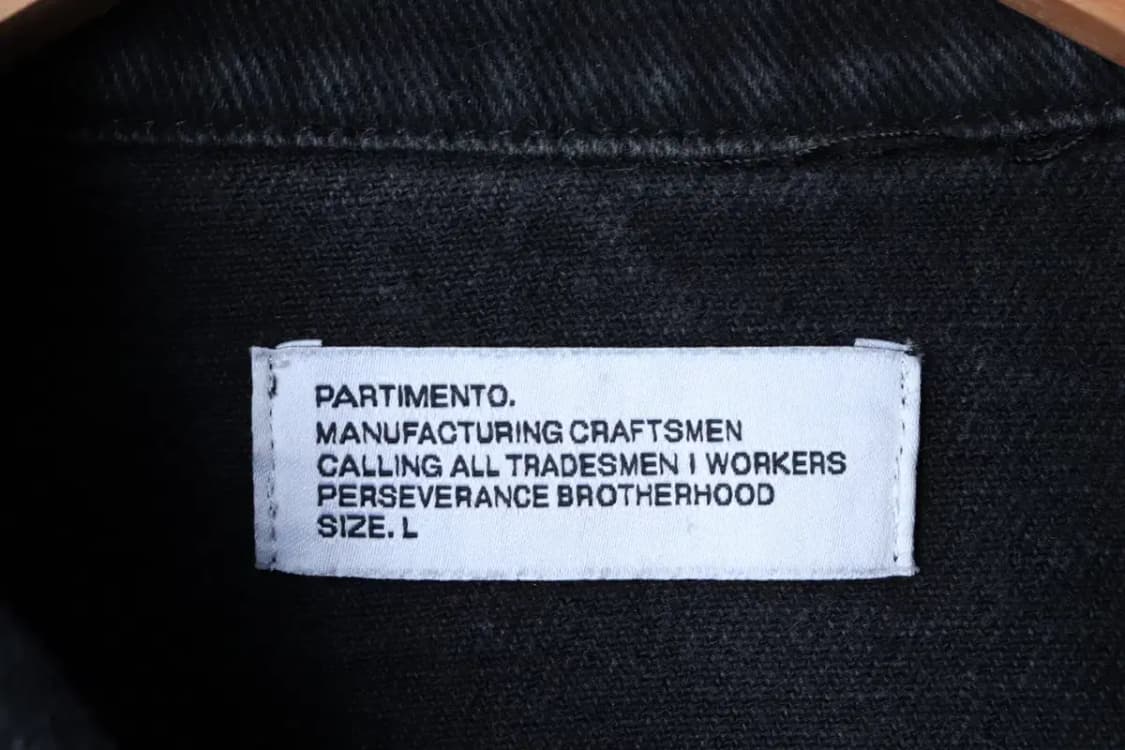 (L-XL) 파르티멘토 집업 바람막이 점퍼자켓 데님 흑청-16FDE 상품이미지5