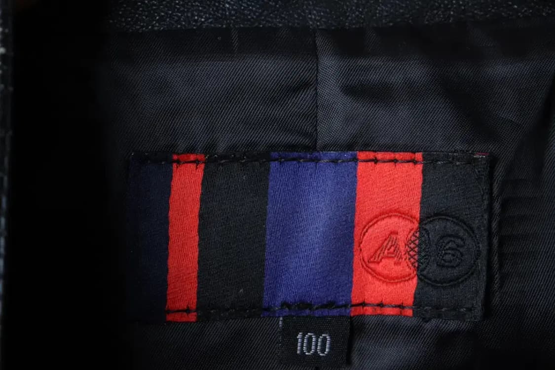 (L) 브랜드빈티지 집업 바람막이 점퍼자켓 사용감 레더 블랙-16FE1 상품이미지7