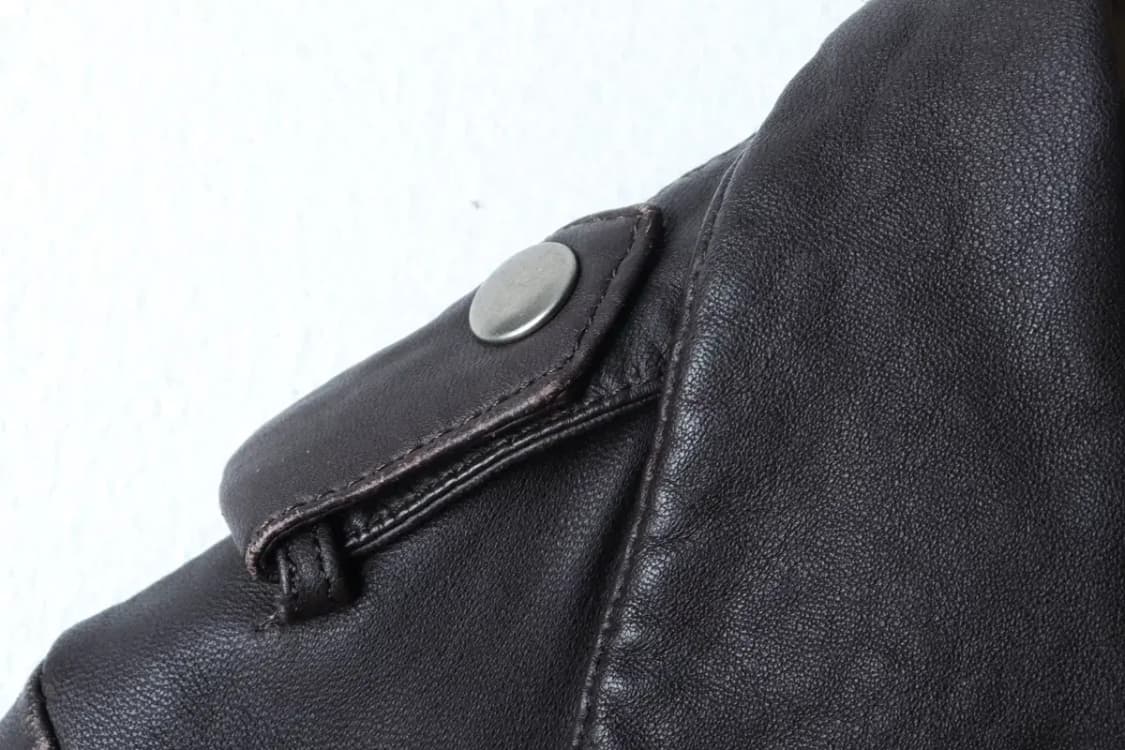 W(M) 에잇세컨즈 집업 바람막이 점퍼자켓 레더 램스킨 크롭-16FE2 상품이미지5