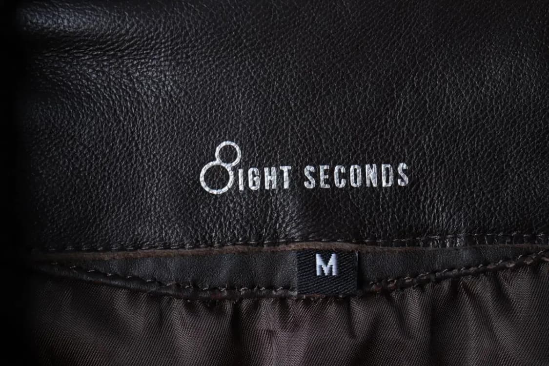 W(M) 에잇세컨즈 집업 바람막이 점퍼자켓 레더 램스킨 크롭-16FE2 상품이미지6