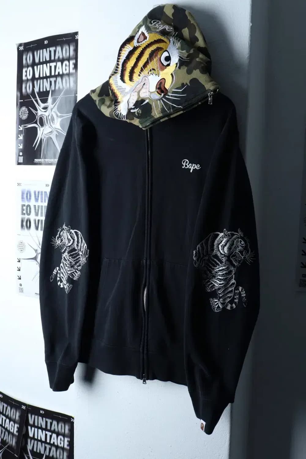 (2XL-3XL) 베이프 후드집업 빅사이즈 카모 타이거자수-16FE8 상품이미지1