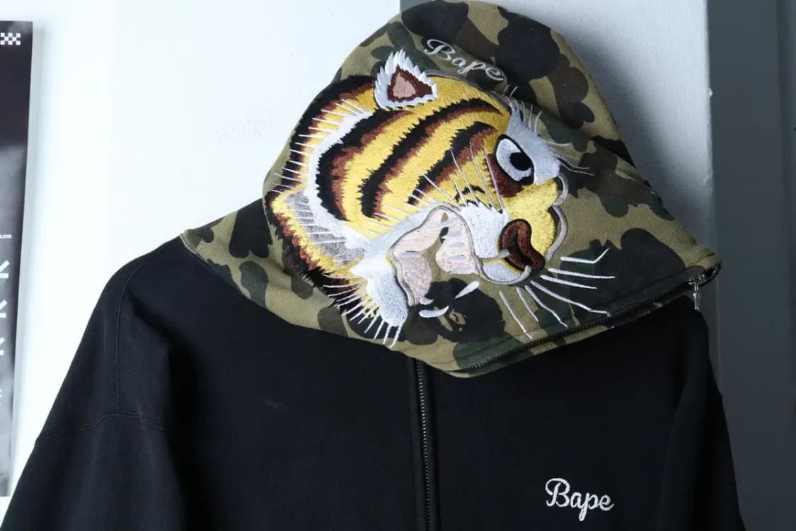 (2XL-3XL) 베이프 후드집업 빅사이즈 카모 타이거자수-16FE8 상품이미지4