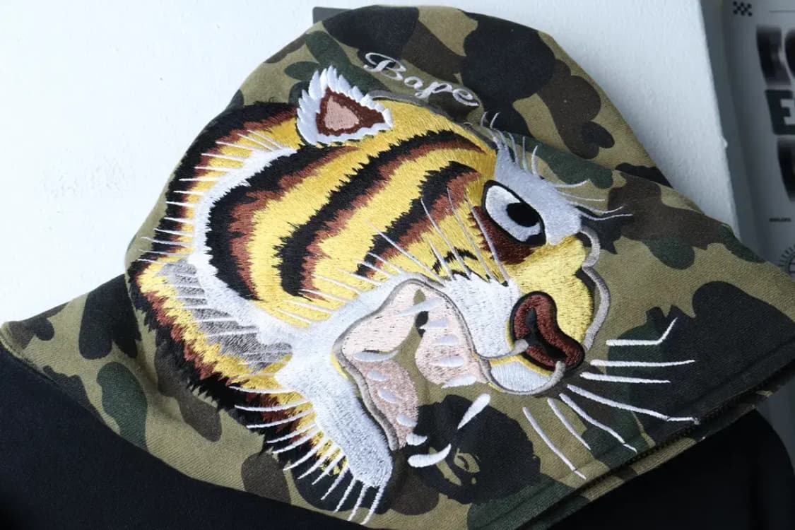 (2XL-3XL) 베이프 후드집업 빅사이즈 카모 타이거자수-16FE8 상품이미지7