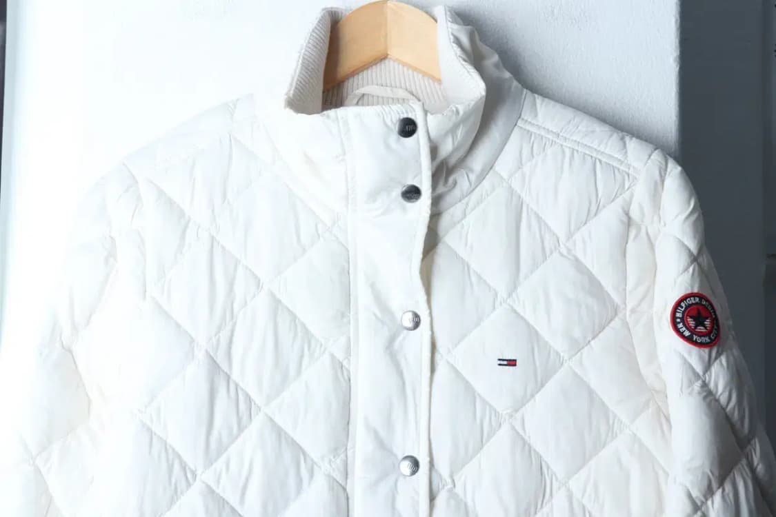 W(M) 타미힐피거 패딩 점퍼자켓 경량 퀄팅 화이트-16FEB 상품이미지3