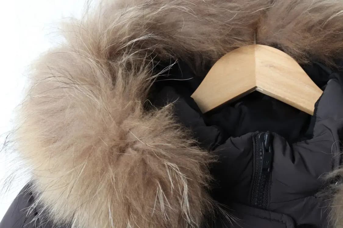 W(M-L) 게스 패딩 점퍼자켓 차콜 롱 퍼 구스다운-16FED 상품이미지6