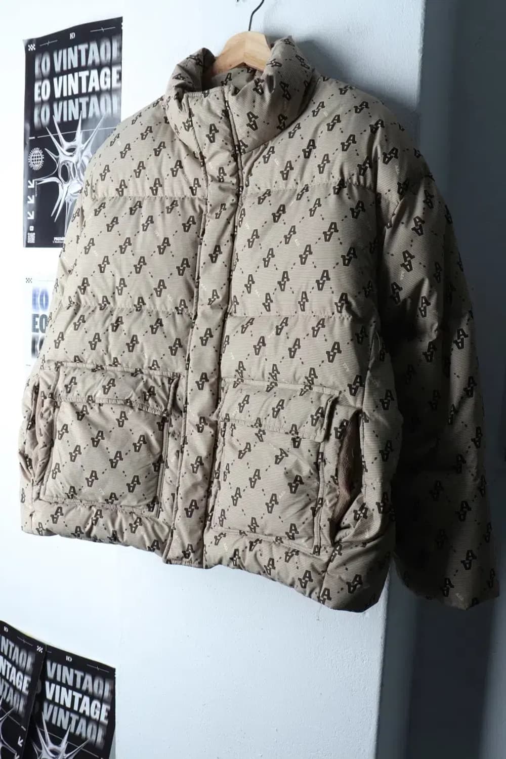 (F) 아키클래식 패딩 점퍼자켓 모노그램 베이지 구스다운-16FEE 상품이미지1